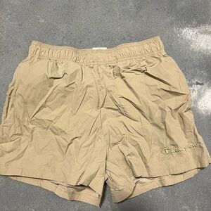 Champion Men's Athletic Shorts in Tan